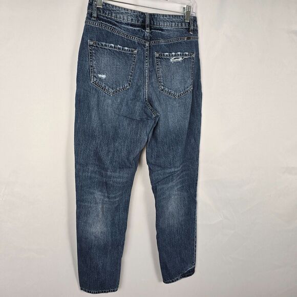 KanCan Jeans Women's 5 / 26 Blue Medium Wash HIgh Rise Ankle Distressed - Picture 15 of 16